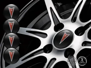 Pontiac Ruota Decalcomanias Stile Badge Silicone Esclusivo